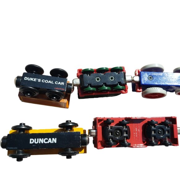 Lot 5 Pc Thomas The Tank Trains Duncan Fergus Duke & Emily Coal Car Gullane Wood - Picture 5 of 5